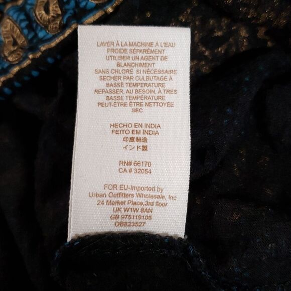 Free People - Medallion Boho‎ Linen Blend Top OB823527 - Picture 7 of 9